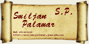 Smiljan Palamar vizit kartica